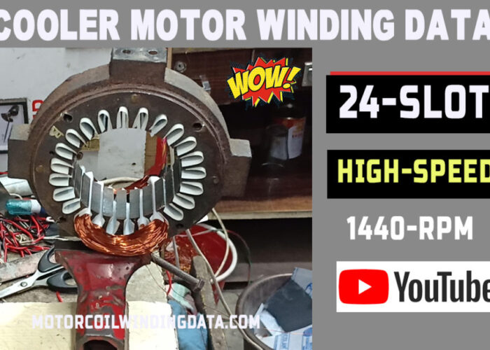 24 slot cooler motor winding data