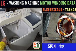 LG WASHING MACHINE MOTOR WINDING DATA Pitch Turn And Full Winding.