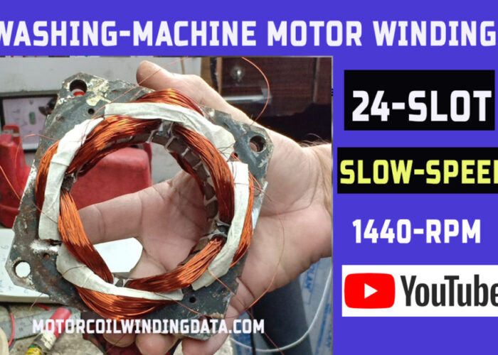 Washing machine Wash Motor winding data and connection