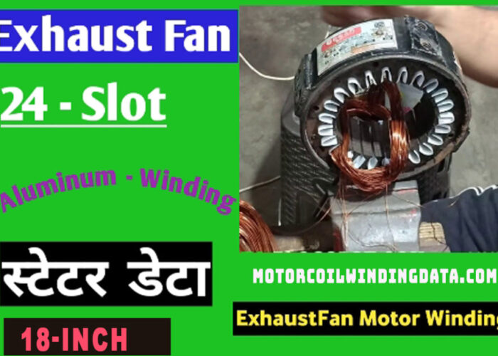 exhaust fan motor winding