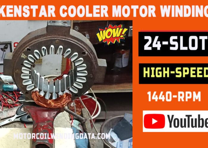 Kenstar cooler motor winding data and connection diagran