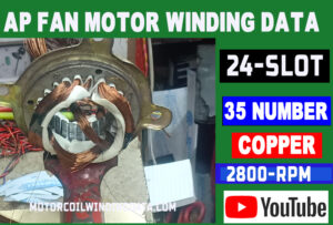 ap fan winding data With 35 Number Copper Wire