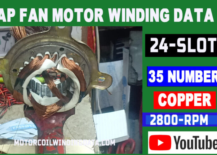 ap fan winding data With 35 Number Copper Wire