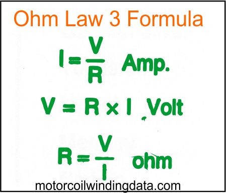 Types Of Electric Circuit? » Law Of Resistance & Ohm.Motor Winding Data