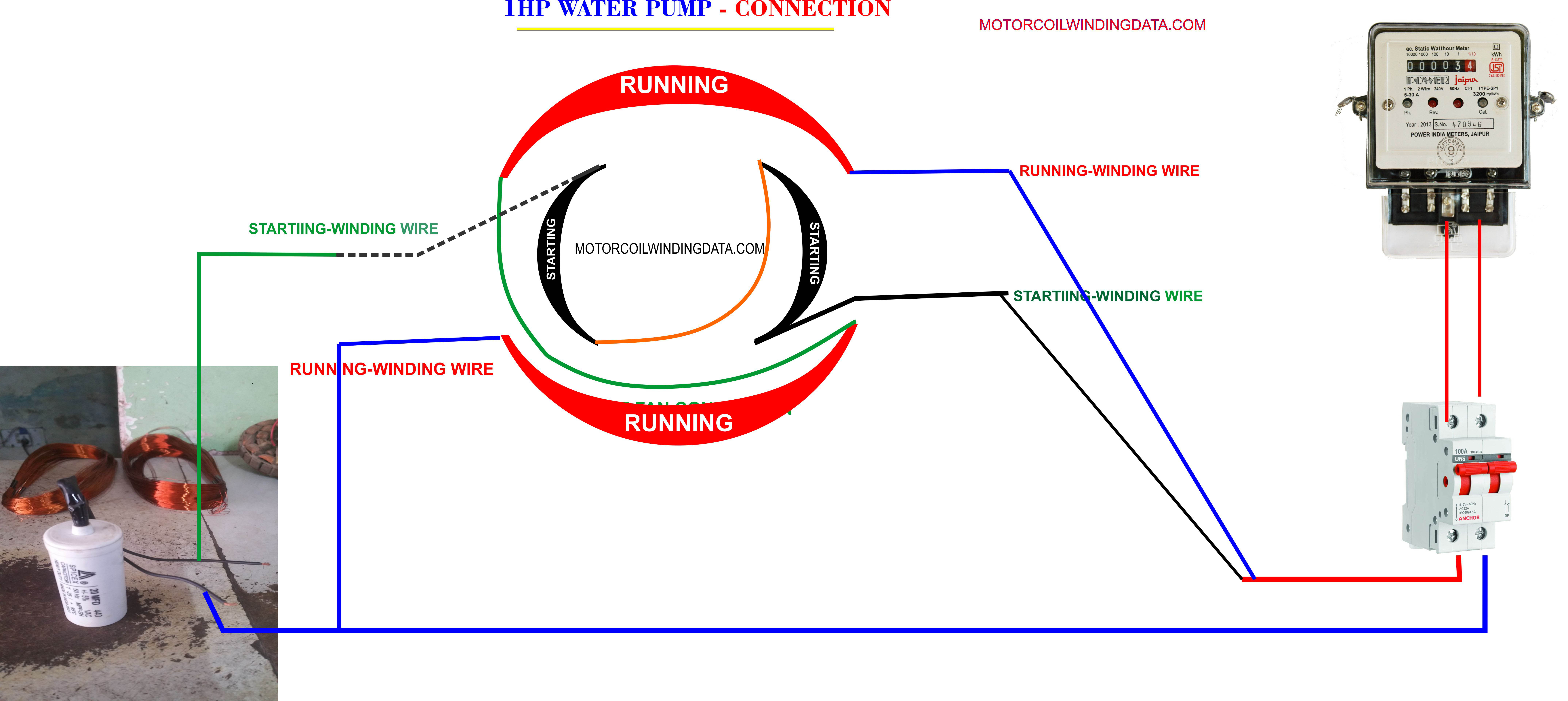 1HP PUMP CAPACITOR CONNECTION 3