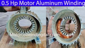 Water Pump Motor Aluminum Winding Data