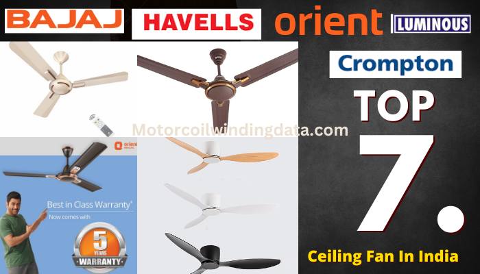 Top 7 Ceiling Fan In India - Ceiling Fan Price.